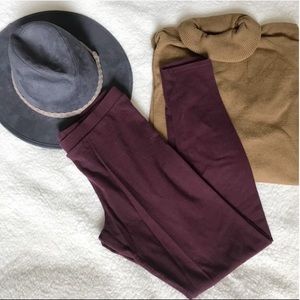 Lauren Conrad Maroon Leggings
